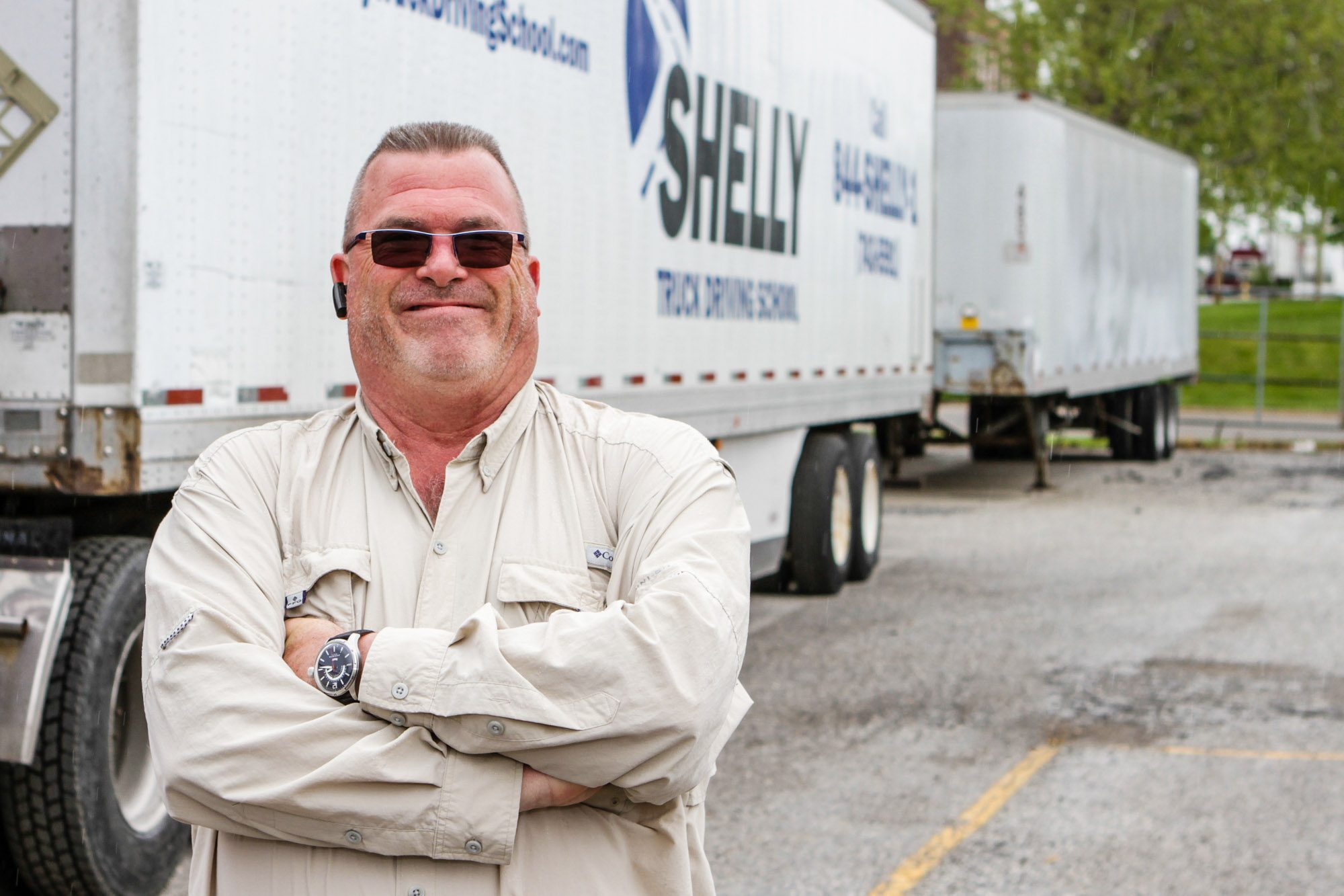 Student who graduated from truck driving school.